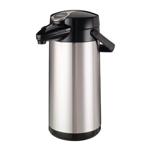  HorecaTraders Bravilor pump vacuum flask | stainless steel | 2.2 Liters 