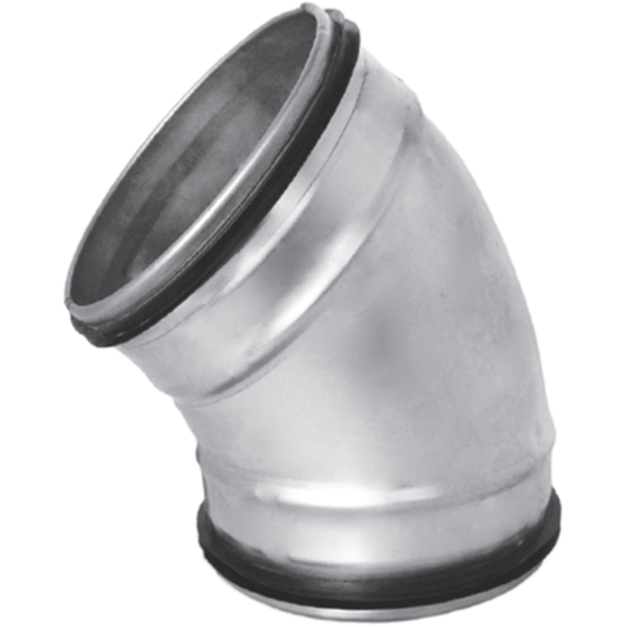 Spiro-Bogen 45 Grad sicher | Stahl | 12 Formate