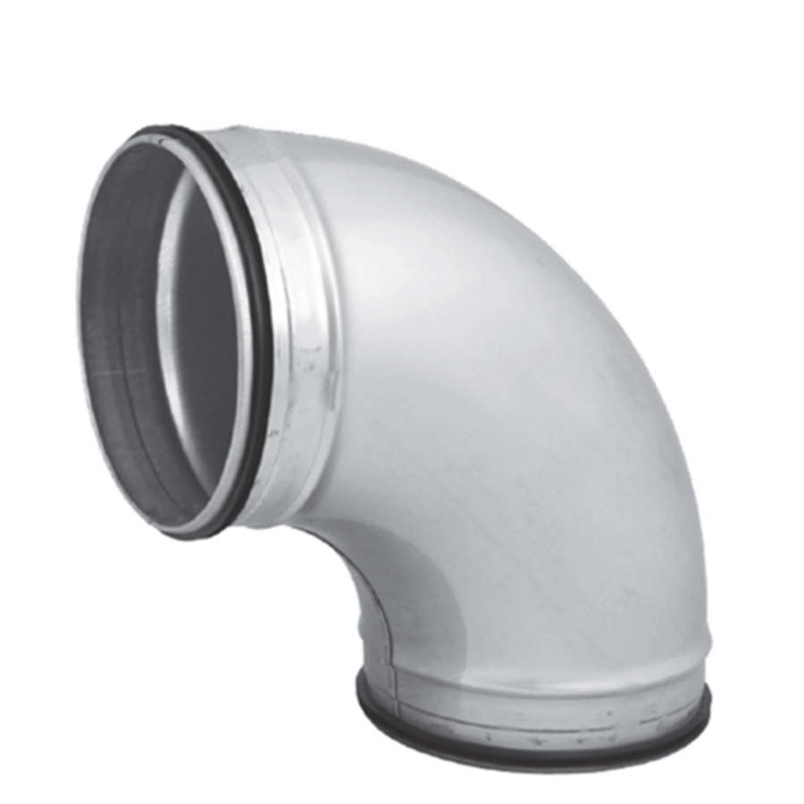 Spiro Bend | 90 degrees | Steel | 12 Sizes