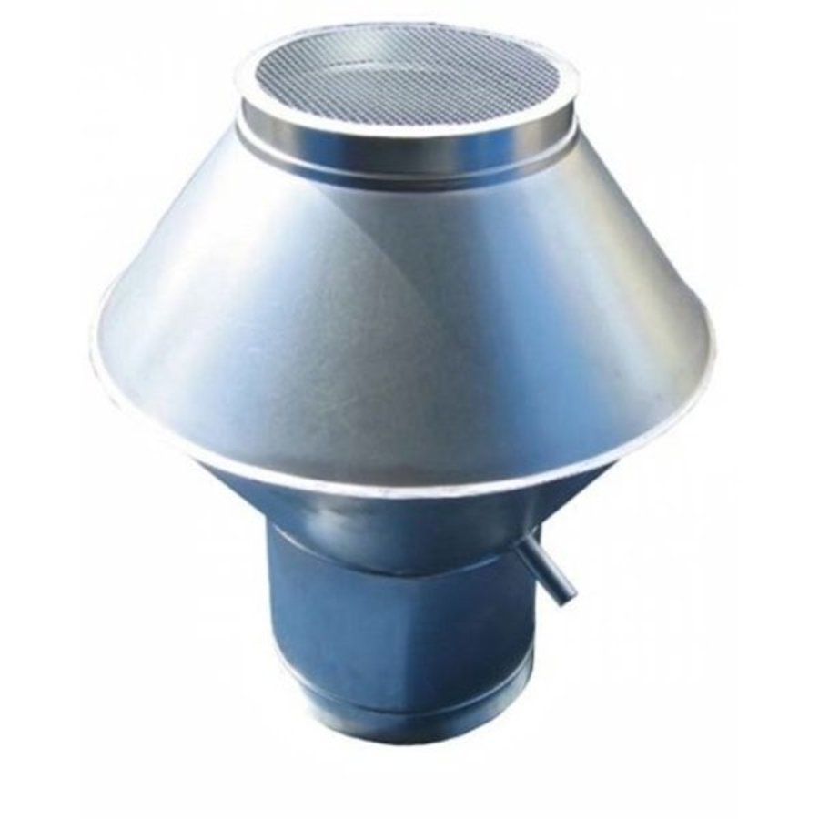 Deflector hood | Round | Galvanized steel | 12 Sizes