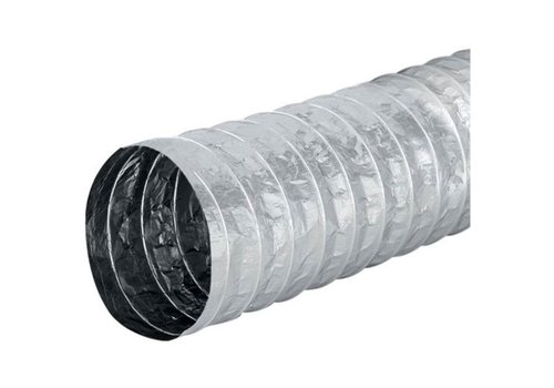  HorecaTraders Flexibler Belüftungsschlauch | Ungedämmt | 10 Meter | Aluminium | Mehrere Dimensionen 