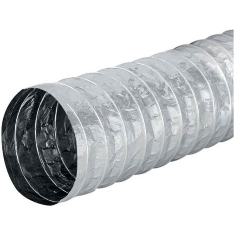 Flexible ventilation hose | Uninsulated | 10 meters | Aluminum | Multiple dimensions