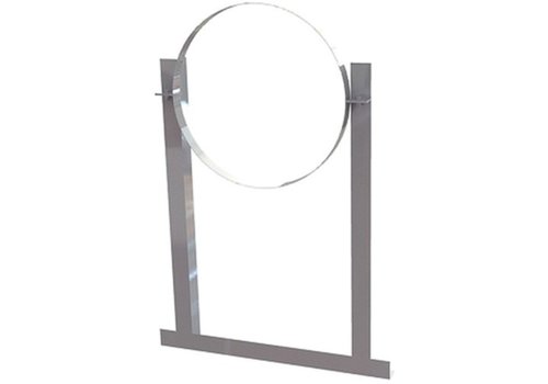  HorecaTraders Support de toit en aluminium pour tube spiro | acier inoxydable | 18 formats 