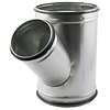 HorecaTraders Spiro Safe T-piece | 45 degrees | Steel | Multiple sizes