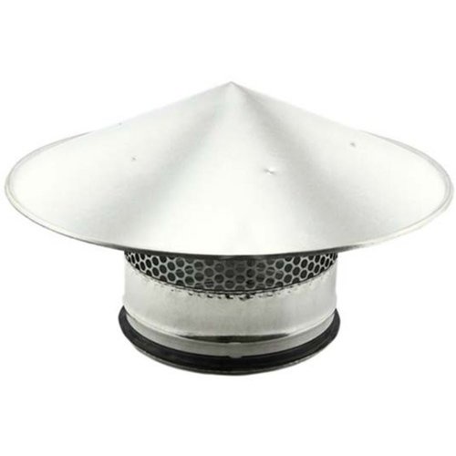  HorecaTraders Spiro Safe rain hat with mesh | stainless steel | 9 formats 