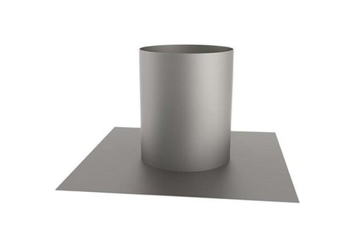  HorecaTraders Adhesive plate roof passage round | Galvanized | various sizes 