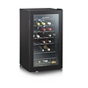 Wine cooler | Steel | Black | 95 Liter | 47 × 48.2 × 84 cm