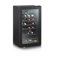 Wine fridge | Steel | Black | 95 Liters | 47 × 48.2 × 84 cm