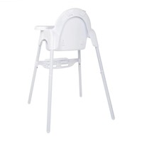 Highchair | Stainless steel & polypropylene | Adjustable 52-86 cm | White