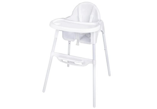  Bolero Highchair | Stainless steel & polypropylene | Adjustable 52-86 cm | White 
