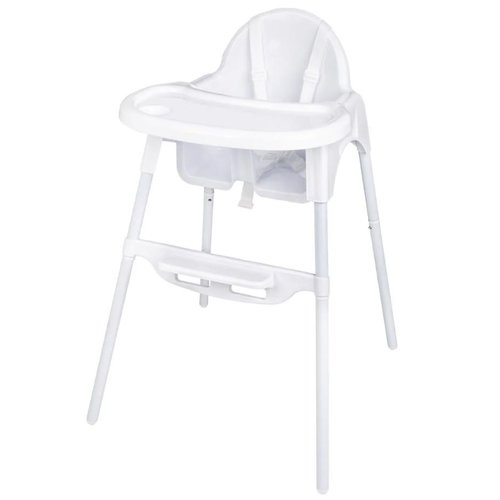  Bolero Highchair | Stainless steel & polypropylene | Adjustable 52-86 cm | White 