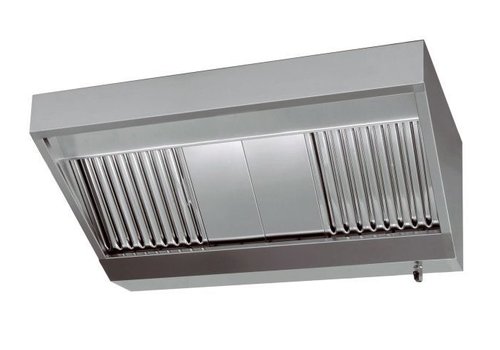  Combisteel Stainless steel catering hood with motor | 280x110x45cm 