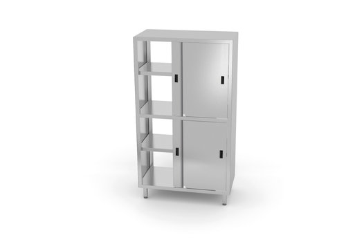  Hendi Pass-through cabinet with intermediate shelf and sliding doors | 2 different sizes 