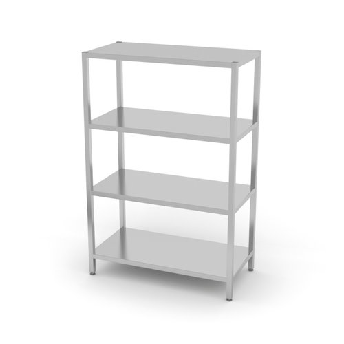  HorecaTraders Storage racks with 4 shelves | Stainless steel | 7 different sizes 