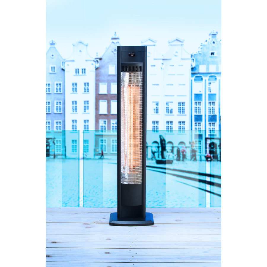 Infrarot-Terrassenheizer Tornado | schwarz | 130x90x(H)900 mm