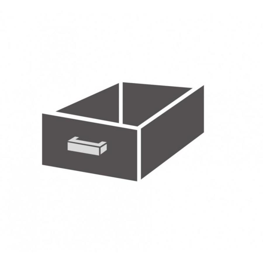Drawers for stainless steel work tables
