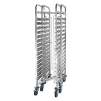 Chariot à étagères | Pliable | acier inoxydable | 15 x GN 1/1 | 445 x 610 x 1710 mm