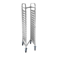 Chariot à étagères | Pliable | acier inoxydable | 15 x GN 1/1 | 445 x 610 x 1710 mm