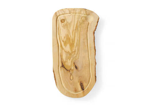  HorecaTraders Schneidebrett mit Nut | Olivenholz | 2 Formate 