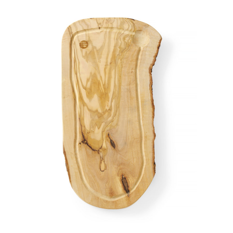 Planche à découper avec rainure | Bois d'olivier | 2 formats