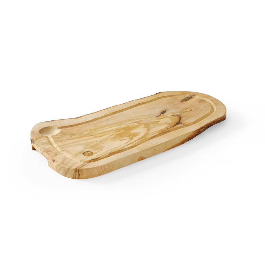 Planche à découper avec rainure | Bois d'olivier | 2 formats