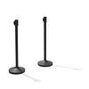 HorecaTraders Barrier post | Matte Black | Black | 32x32x95cm