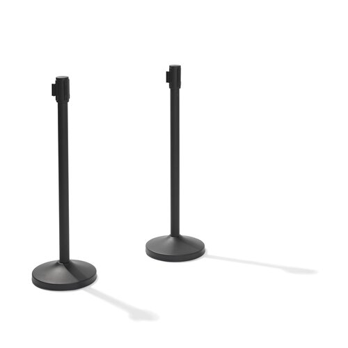  HorecaTraders Poller | Mattschwarz | Schwarz | 32x32x95 cm 
