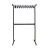 HorecaTraders pro-line wardrobe rack | double sided| 38 hooks | W 985mm L 710mm H 1675mm