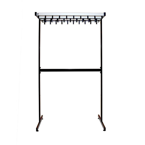  HorecaTraders Pro-Line Garderobenständer | doppelseitig| 38 Haken | B 985 mm L 710 mm H 1675 mm 