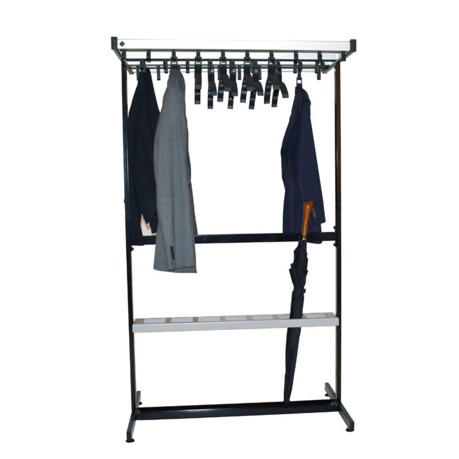 pro-line wardrobe rack | double sided| 38 hooks | W 985mm L 710mm H 1675mm