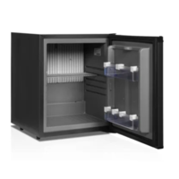 Minibar Zwart met dichte deur en slot | 40x44x(h)50cm | 27 liter