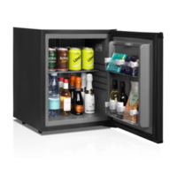 Minibar Zwart met dichte deur en slot | 40x44x(h)50cm | 27 liter