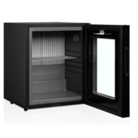 Minibar Black with glaze door and lock | 40x43x (h) 50cm | 26 liters | 0 dB