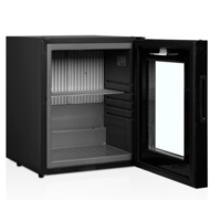 Minibar Noir avec porte vitrée et serrure | 40x43x(h)50cm | 26 litres | 0 db