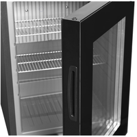 Minibar Black with glaze door and lock | 40x43x (h) 50cm | 26 liters | 0 dB