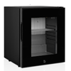 HorecaTraders Minibar Black with glaze door and lock | 40x43x (h) 50cm | 26 liters | 0 dB