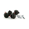 HorecaTraders castors set for wardrobe rack | black