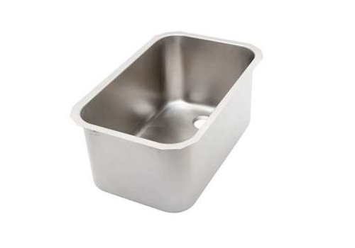  HorecaTraders Welded sink | stainless steel | Drain right | 292 x 352 x 200mm 