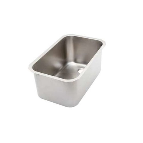  HorecaTraders Welded sink | Stainless steel | Drain right | 292 x 352 x 200 mm 
