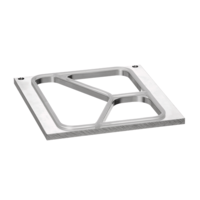 Cadre de scellage pour machine à sceller | acier inoxydable | 233 x 220 x 15 mm
