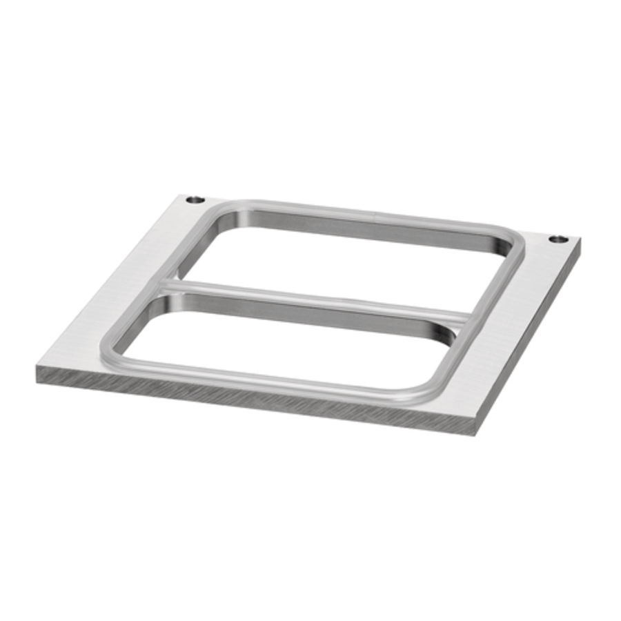Cadre de scellage pour machine à sceller | acier inoxydable | 233 x 220 x 15 mm