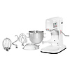HorecaTraders Batteur planétaire 1,2 kg | 7L | Acier inoxydable/Blanc