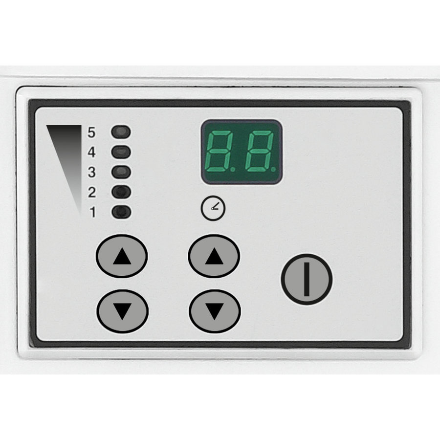 Batteur planétaire 1,2 kg | 7L | Acier inoxydable/Blanc