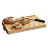 Bartscher Wooden Cutting Board and Knife | 42.5 x 25 x 4cm | With crumb tray | stainless steel