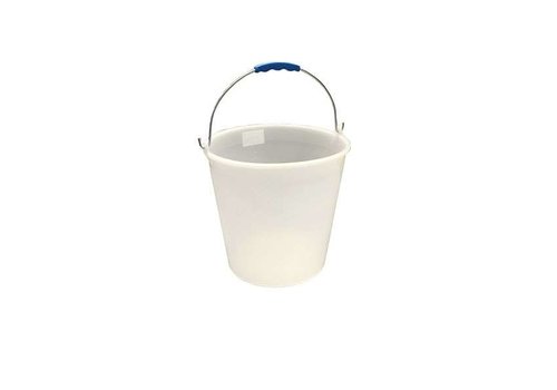  HorecaTraders Bucket with galvanized bracket | 12L | white 