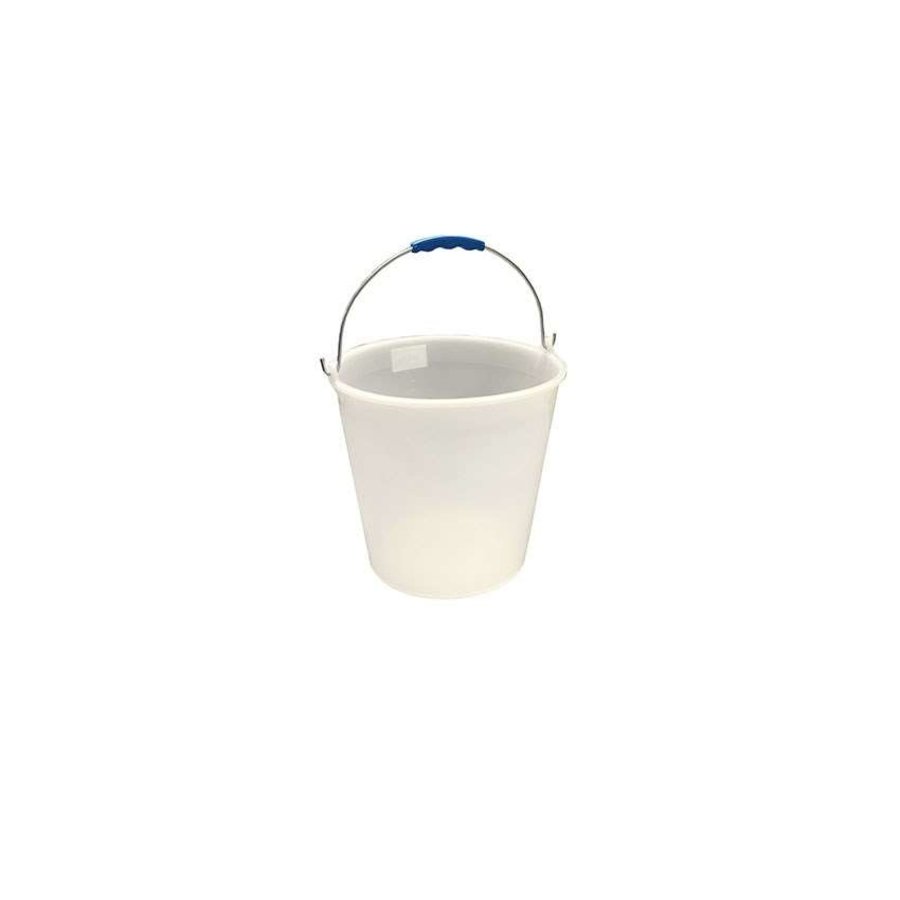 Bucket with galvanized handle | 12L | white