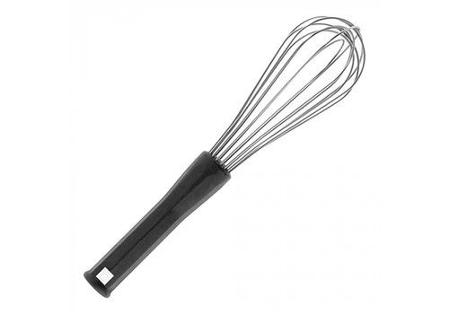  HorecaTraders Whisk | 25 cm | Stainless steel | Non-slip plastic handle | 8-wire 