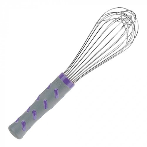  HorecaTraders Whisk | 26 cm | Stainless steel | Non-slip plastic handle | 11-wire 