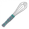HorecaTraders Whisk | 26 cm | Stainless steel | Non-slip plastic handle | 6 wires