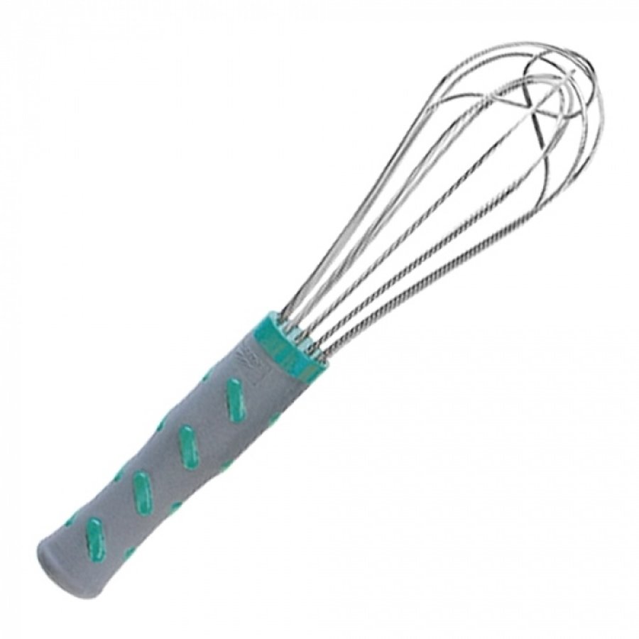 Whisk | 26 cm | Stainless steel | Non-slip plastic handle | 6 wires